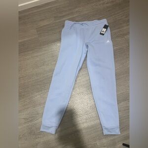 Adidas Blue Joggers with Tapered Fit and Elastic Cuffs M new